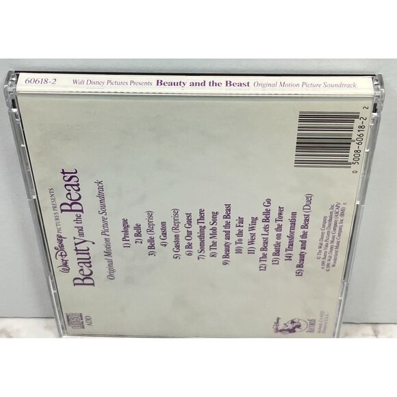 Walt Disney Beauty and The Beast CD Original Motion Picture Soundtrack 1991 - Picture 6 of 7